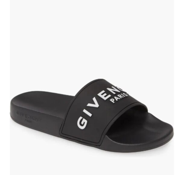 Givenchy Logo Pool Slide - Black - Picture 1 of 13